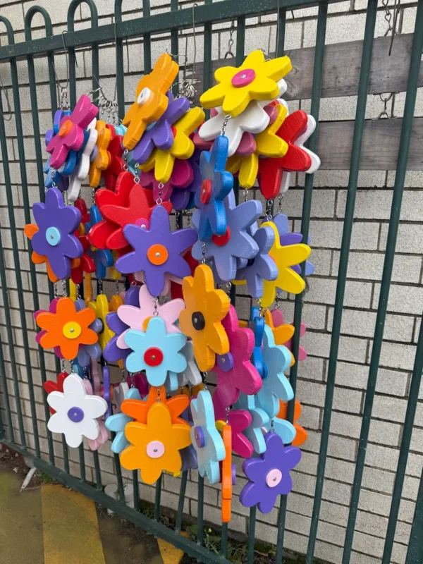Painted Flower Strings | Emily Street Shed