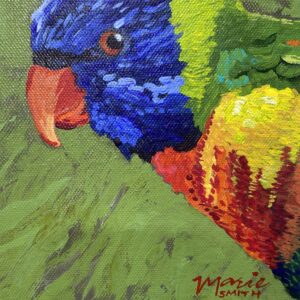 Rainbow Lorikeet side view - Original